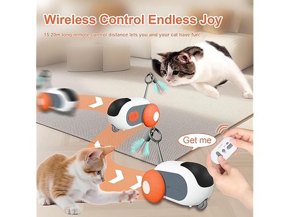 Sirualtz Remote Control Cat Toys for Indoor Cats