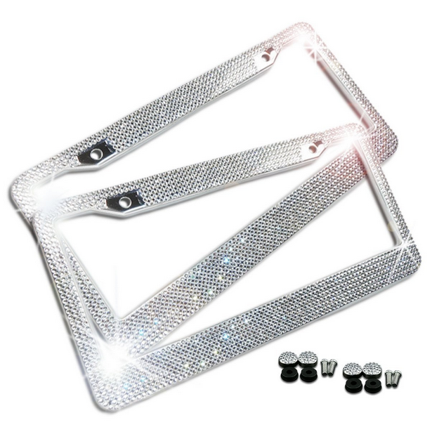 Zone Tech GA0057 Rhinestone License Plate Frames - Gallery 6