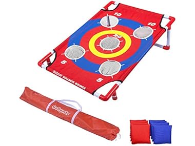 $16.99, Was $29.99, 43% Off! GoSports Bullseye Bounce Cornhole Toss Game dealfomo