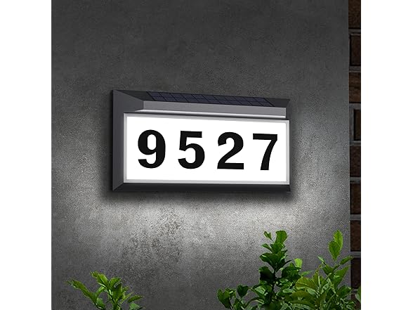 Solar Light Address Sign