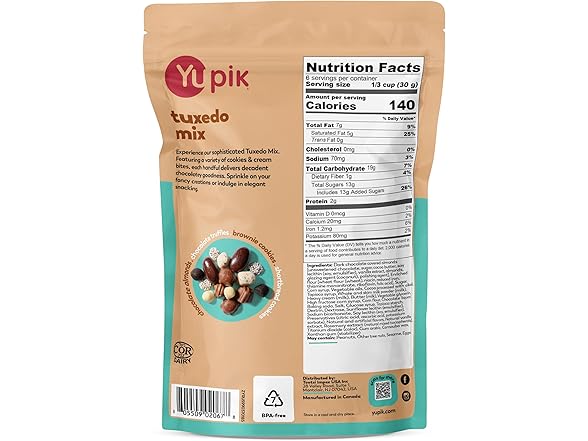 Yupik Tuxedo Mix Chocolatey Bites 6.5oz