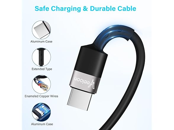 Veeloon Coiled Car Carplay Cable