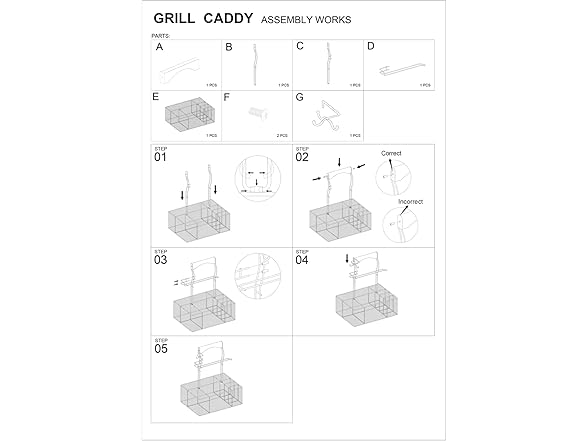Grill Caddy with Paper Towel Holder