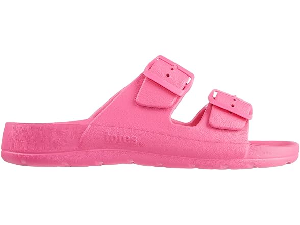 Totes Women's Waterproof Buckle Slide 6