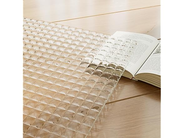 VETROUVE 46" x 36" Glass Chair Mat