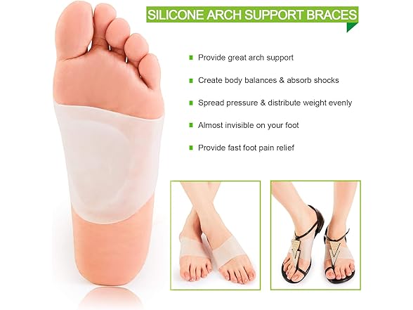 Plantar Fasciitis Arch Support Kit-12pcs Medium