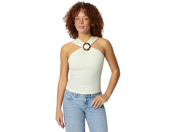 Amazon Essentials Women Slim-fit Ribbed Halter Top