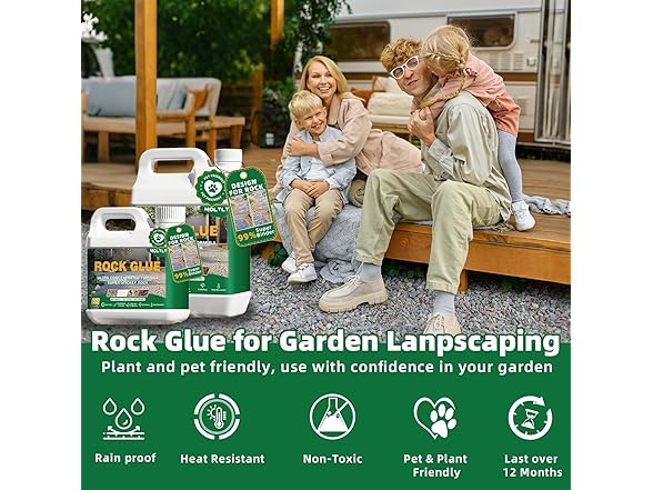 MOLYLY W2206 32oz Mulch Glue for Landscaping