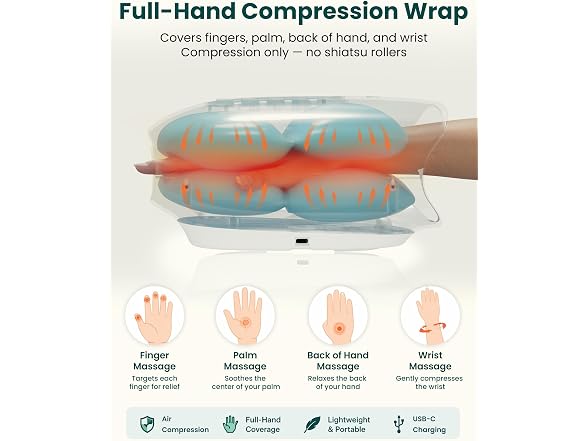 2026 Cordless Hand Massager With Heat