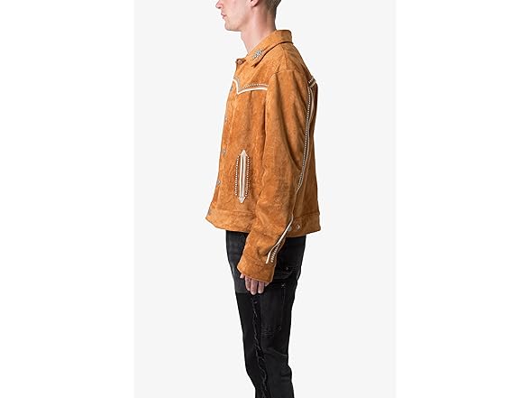 Men's Suede Jacket Orange