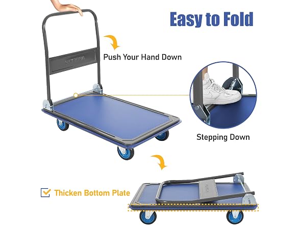 Olympia Tools Foldable Push Cart Dolly