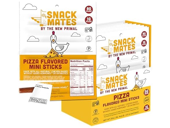 New Primal Pizza Chicken Sticks, 40pk