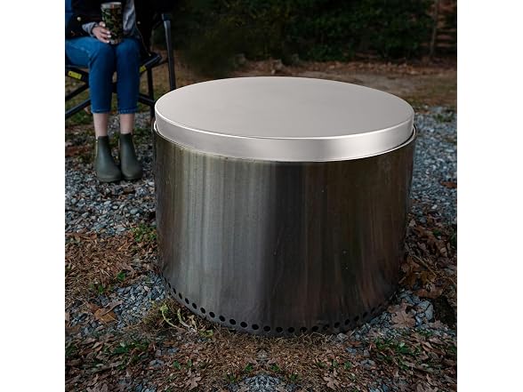 Fire Pit Cover Lid, 27" Portable Firepit Spark