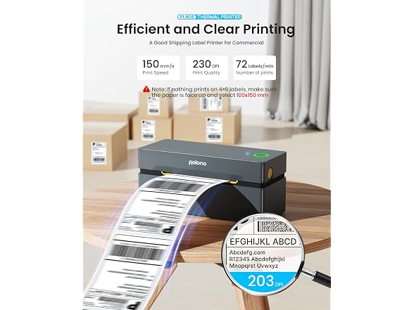 Bluetooth Thermal Shipping Label Printer