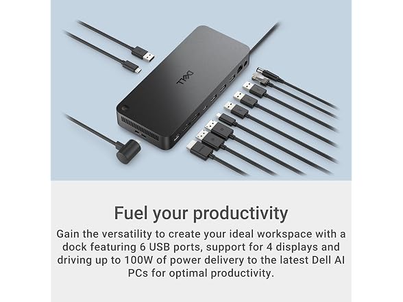 (NEW) Dell Pro Laptop Docking Station - USB-C, 100W, DisplayPort, HDMI (WD25)
