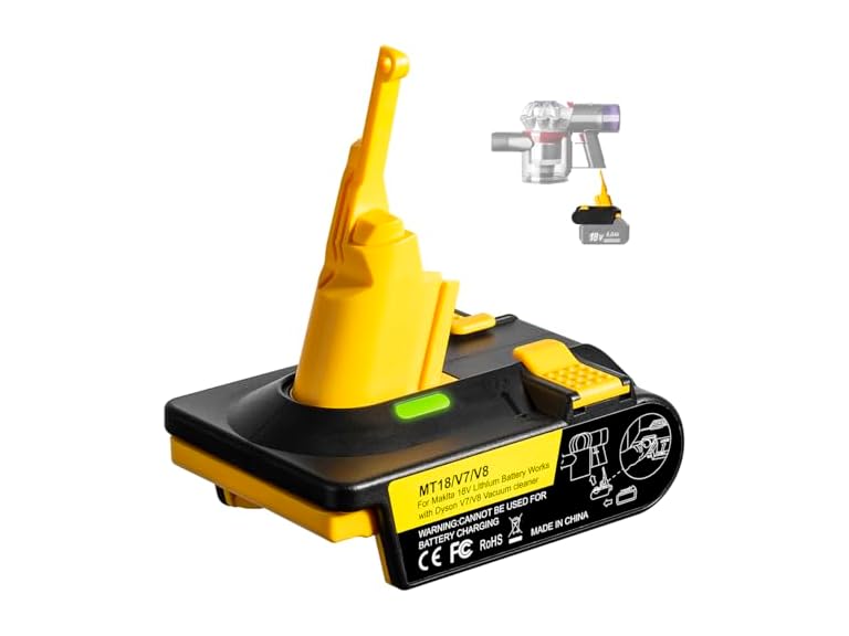 SIDEFACE for Dyson V7 V8 Battery Adapter