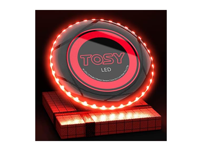 TOSY LED Flying Disc, 175g, Rechargeable