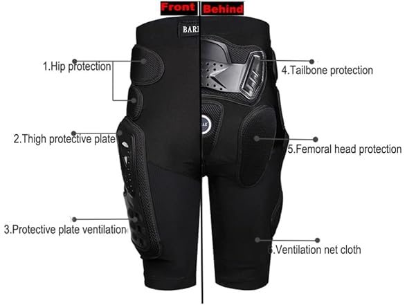 BARHAR Motorcycle Riding Armor Pant (X-Large)