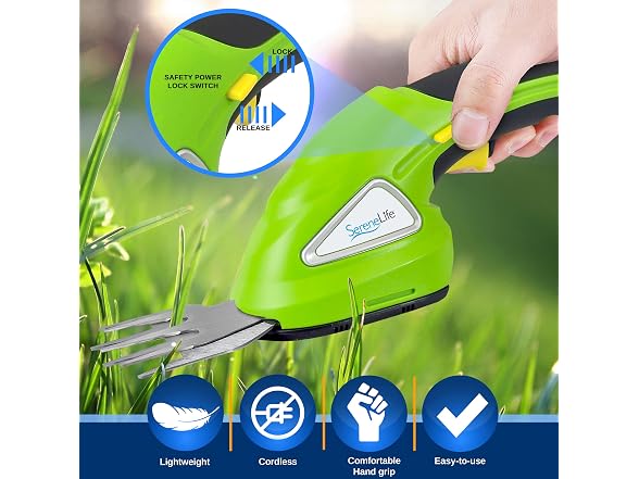 Pyle Cordless Handheld Grass Cutter Shears