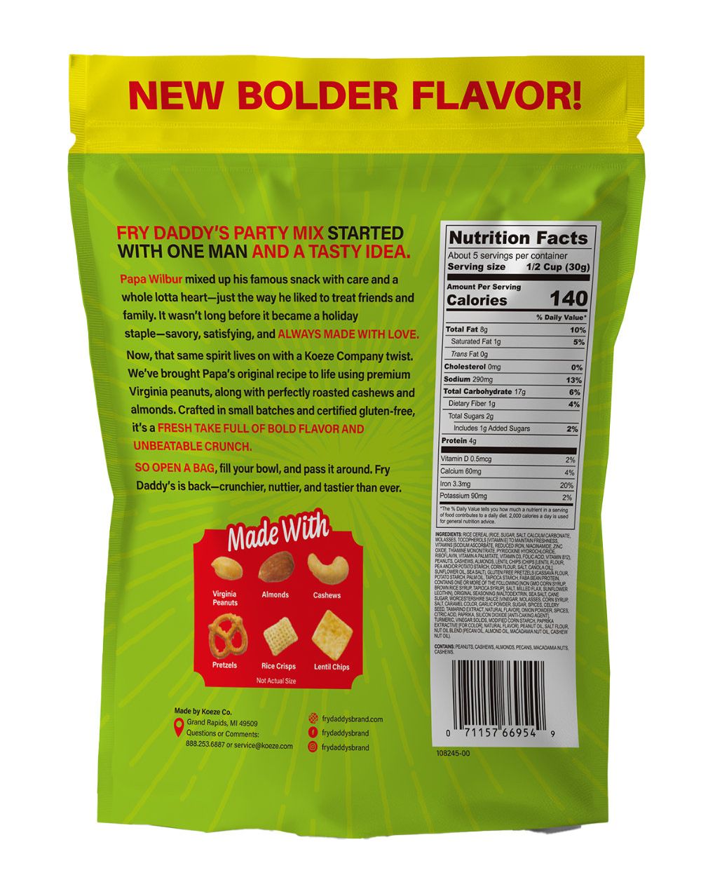 (6pk) Fry Daddy Gluten-free Party Mix - Your Choice - Gallery 30