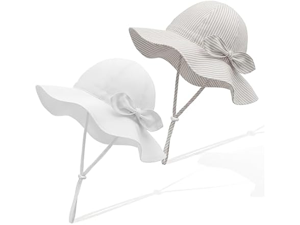 RIVBOS Toddler Sun Hat UPF 50+ Wide Brim