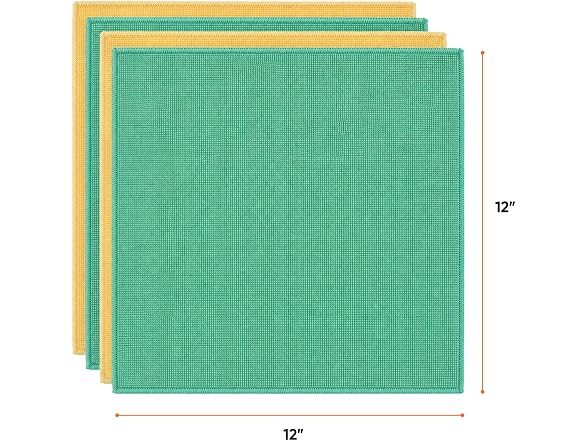 Superio Microfiber Cleaning Cloth for Cars, 72 Pack