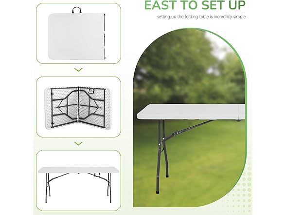 PayLessHere Folding Tables Plastic 6ft