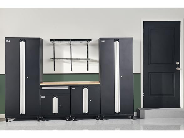 ClosetMaid ProGarage Tall Cabinet, Black - Gallery 15
