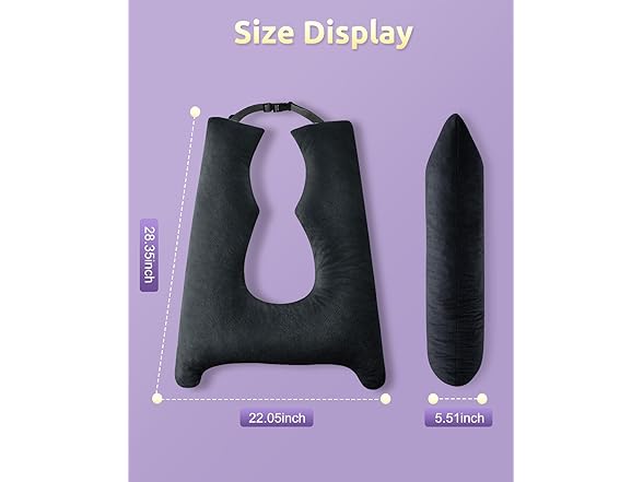 FAIORD Car Pillow for Kid, Your Choice of Color