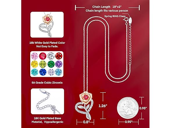 LAVALE Forever Heart Necklaces Women July