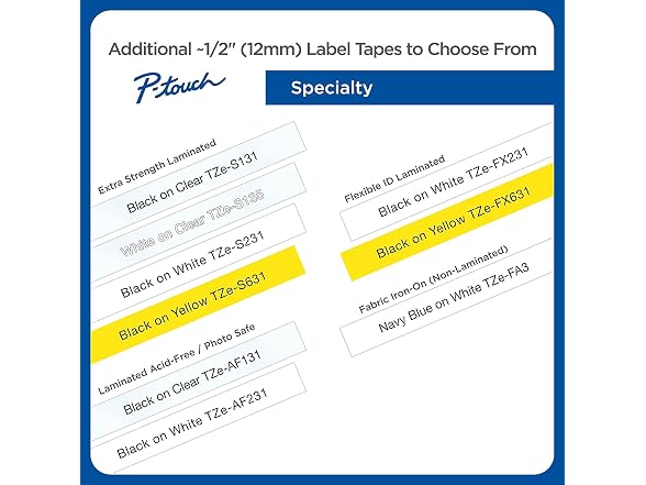 Brother TZe Standard Adhesive Laminated