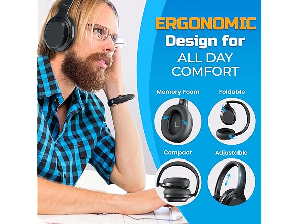 (NEW) TREBLAB Z7 Pro Noise Cancelling Headphones