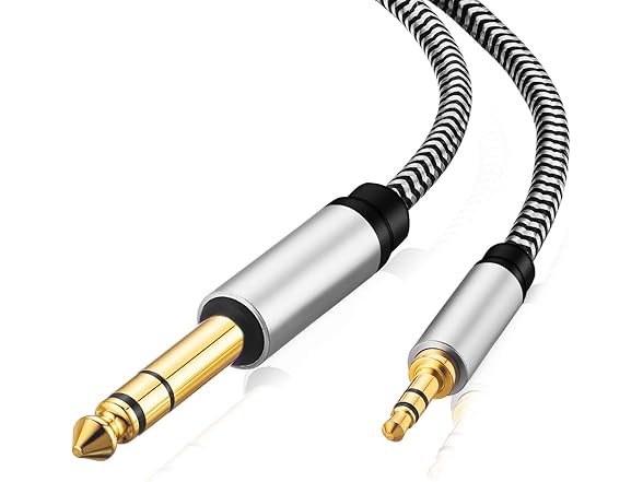 MORELECS 1/8 to 1/4 Stereo Cable