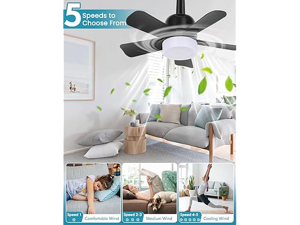 MATULSA E26 Socket Fan Light, 16.5-Inch