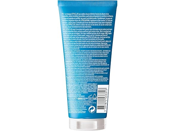 2Pk La Roche Posay Effaclar Shine Control Clay Mask