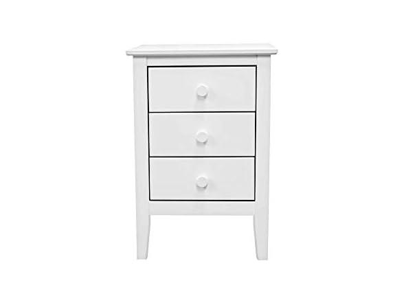 Jela Solid Wood Easy Pieces 3 Drawer End Table/Nightstand