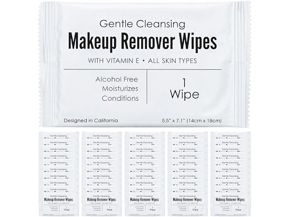 World Amenities Individual Makeup Remover Wipes