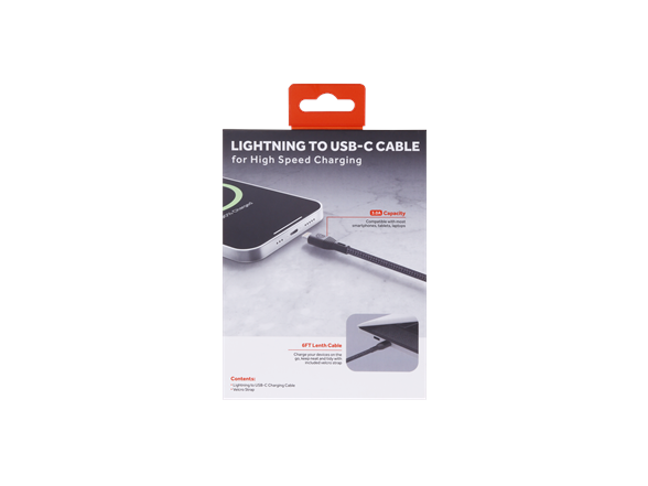 6FT Lightning to USB-C Charging Cable