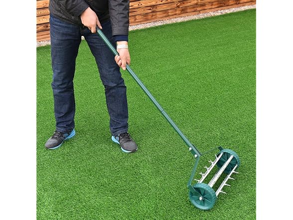 Goplus Rolling Lawn Aerator