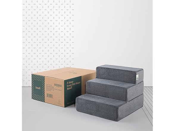 Zinus Easy Pet Stairs Pet Ramp, Small