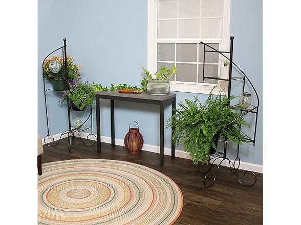 Sunnydaze 4-Tier Metal Iron Plant Stand