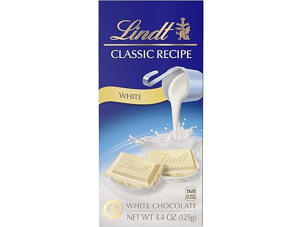 Lindt White Chocolate Bar, 4.4oz