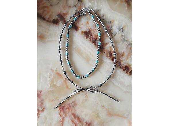 MQV Navajo Pearl Turquoise Necklace