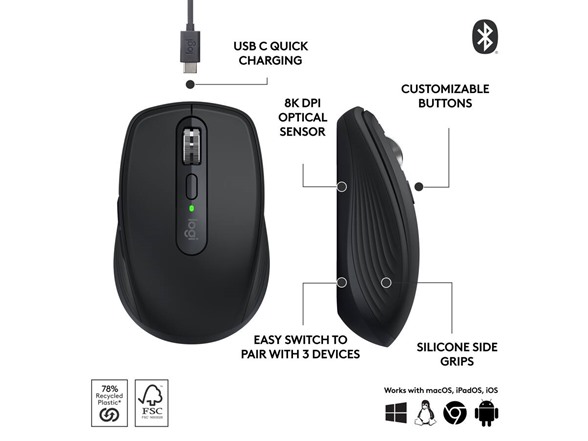 Logitech MX Anywhere 3S Wireless Mouse