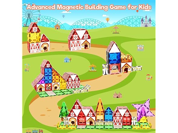 Magnetic Tiles Garden Farm Animal Set