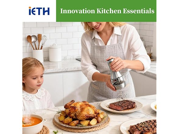 iETH Salt and Pepper Grinder Set of 2