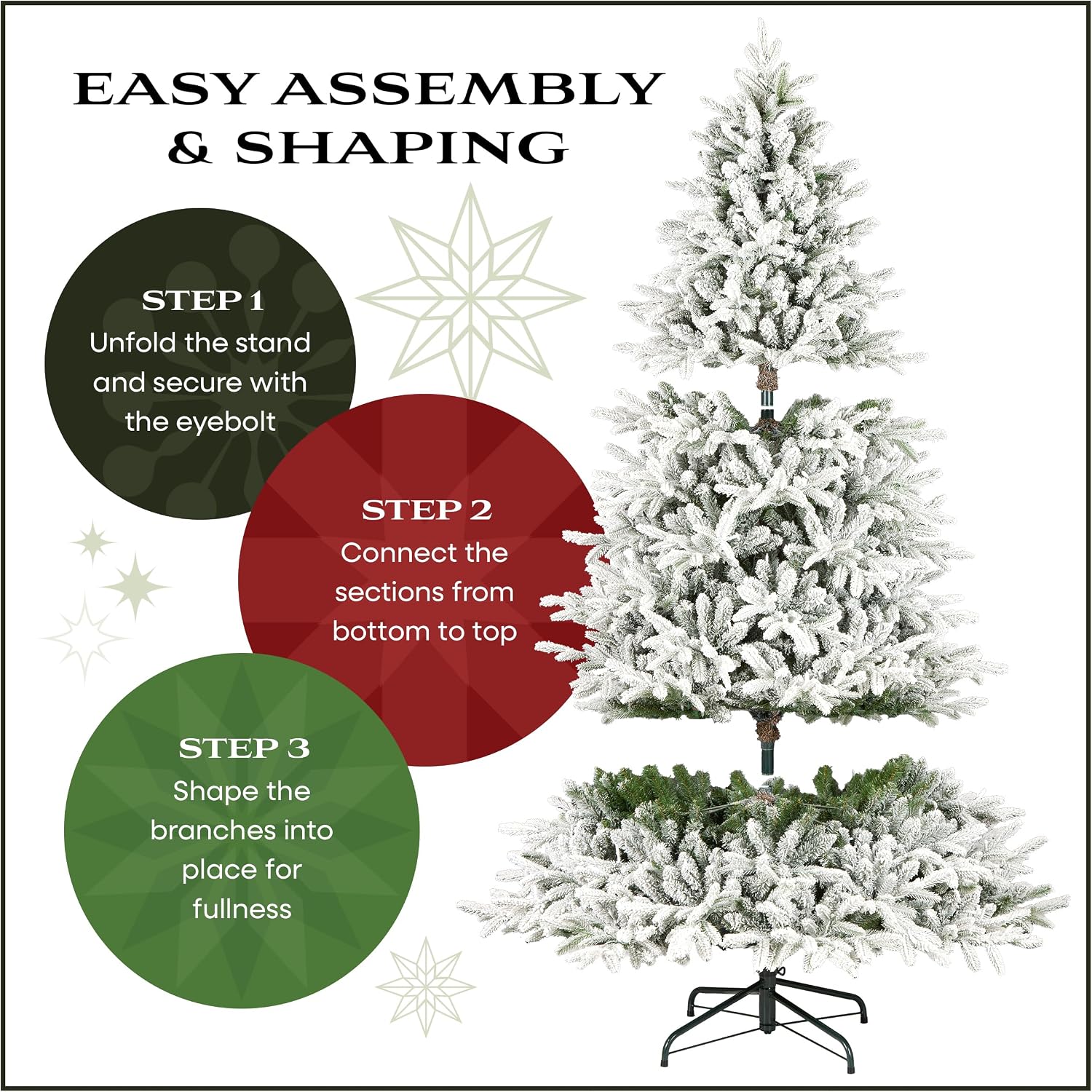 National Tree Company 7.5ft Pre-Lit Floc - Gallery 23