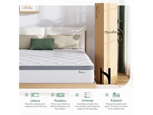 Novilla Full Mattress, 10 Inch