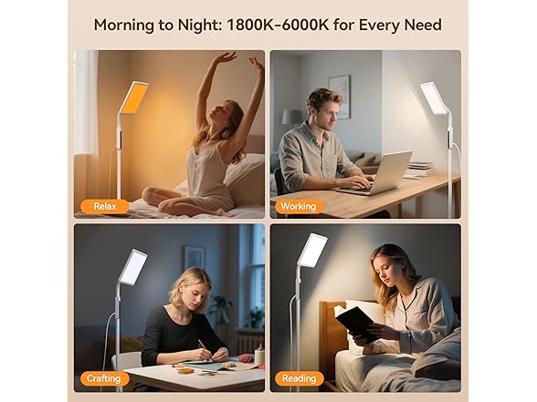 EVATEALE 12000 Lux Light Therapy Lamp