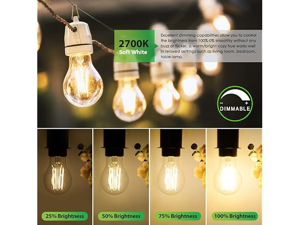 TOBUSA B0DYHNGHK5 LED A19 Dimmable Light Bulbs